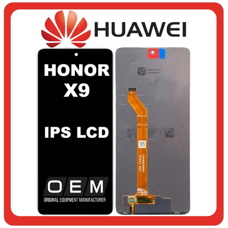 HQ OEM Συμβατό Με Huawei Honor X9 4G (ANY-LX2) IPS LCD Display Screen Assembly Οθόνη + Touch Screen Digitizer Μηχανισμός Αφής Black Μαύρο (Premium A+)