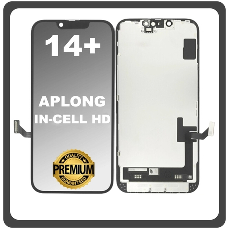 HQ OEM Συμβατό Με Apple iPhone 14+, iPhone 14 Plus (A2886, A2632) APLONG InCell HD LCD Display Screen Assembly Οθόνη + Touch Screen Digitizer Μηχανισμός Αφής Black Μαύρο (Premium A+)​ (0% Defective Returns)
