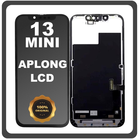 Γνήσια Original For Apple iPhone 13 mini (A2628, A2481) APLONG LCD Display Screen Assembly Οθόνη + Touch Screen Digitizer Μηχανισμός Αφής Black Μαύρο (Premium A+)​ (0% Defective Returns)