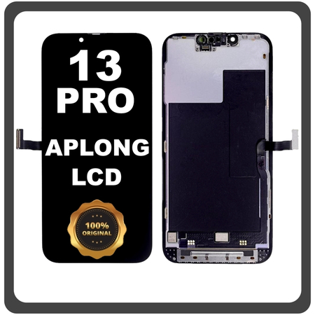 Γνήσια Original For Apple iPhone 13 Pro, iPhone 13Pro (A2638, A2483) APLONG LCD Display Screen Assembly Οθόνη + Touch Screen Digitizer Μηχανισμός Αφής Black Μαύρο (0% Defective Returns)