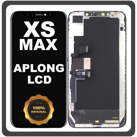 Γνήσια Original For Apple iPhone XS Max, iPhone XSMax (A1921, A2101) APLONG LCD Display Screen Assembly Οθόνη + Touch Screen Digitizer Μηχανισμός Αφής Space Gray Μαύρο (0% Defective Returns)