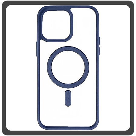 Θήκη Πλάτης - Back Cover, Silicone Σιλικόνη Frosted Edge Macaroon Magnetic Case Sky Blue Μπλε For iPhone 14 Pro