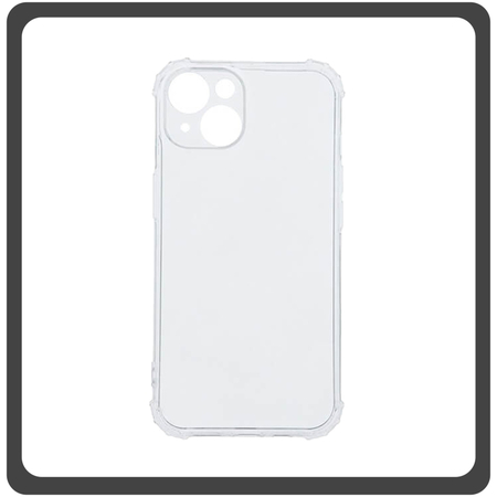 Θήκη Πλάτης - Back Cover, Silicone Σιλικόνη Material PC+TPU Protective Case Transparent Διάφανο For iPhone 14 Plus