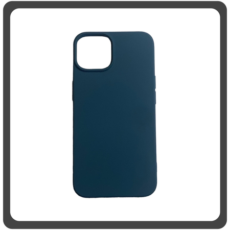 Θήκη Πλάτης - Back Cover, Silicone Σιλικόνη High Quality Liquid TPU Soft Protective Case Blue Μπλε For iPhone 14