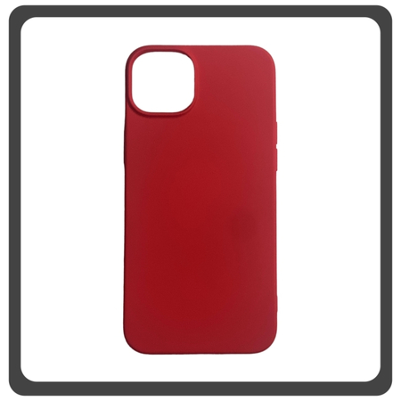 Θήκη Πλάτης - Back Cover, Silicone Σιλικόνη High Quality Liquid TPU Soft Protective Case Red Κόκκινο For iPhone 14