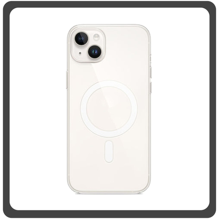 Θήκη Πλάτης - Back Cover, Silicone Σιλικόνη Fine Hole TPU Magnetic Case Transparent Διάφανο For iPhone 14 Plus