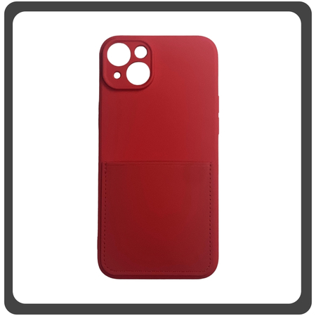 Θήκη Πλάτης - Back Cover, Silicone Σιλικόνη Liquid Inserted TPU Protective Case Red Κόκκινο For iPhone 14 Plus