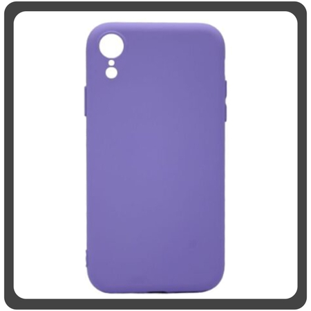 Θήκη Πλάτης - Back Cover, Silicone Σιλικόνη Ultra Thin Feather Purple Μωβ For iPhone XR