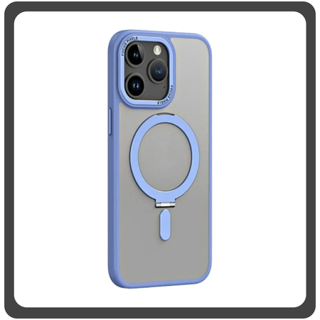 Θήκη Πλάτης - Back Cover, Silicone Σιλικόνη Creative Invisible Bracket Protective Case Sky Blue Μπλε For iPhone 11 Pro