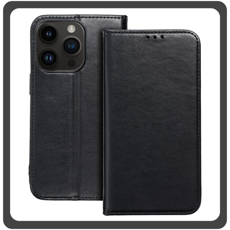 Θήκη Book, Δερματίνη Leather Print Wallet Case Black Μαύρο For iPhone 11 Pro