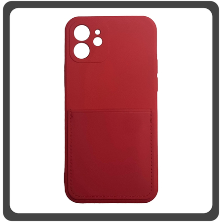Θήκη Πλάτης - Back Cover, Silicone Σιλικόνη Liquid Inserted TPU Protective Case Red Κόκκινο For iPhone 11