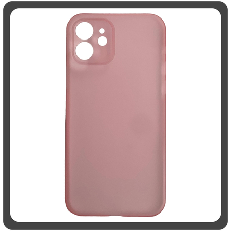 Θήκη Πλάτης - Back Cover, Silicone Σιλικόνη Ultra Thin Feather Case Pink Ροζ For iPhone 11