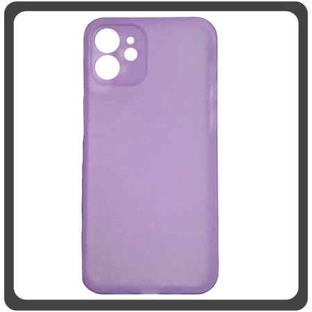 Θήκη Πλάτης - Back Cover, Silicone Σιλικόνη Ultra Thin Feather Case Purple Μωβ For iPhone 11
