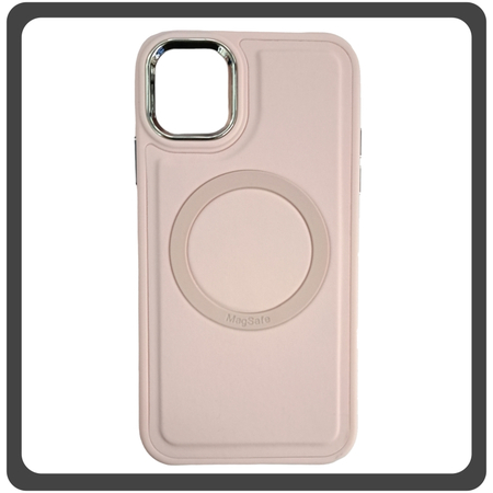 Θήκη Πλάτης - Back Cover, Silicone Σιλικόνη Liquid Magnetic Skin Protection Case Pink Ροζ For iPhone 11