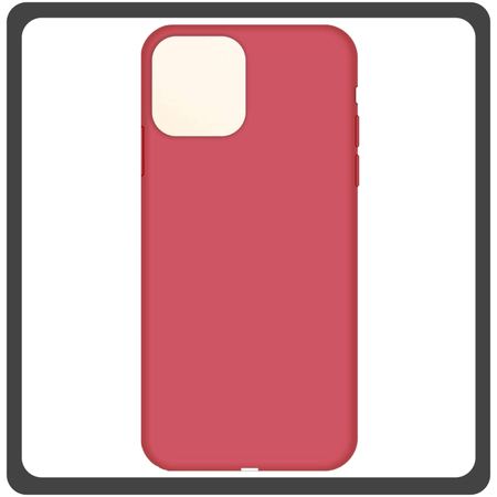 Θήκη Πλάτης - Back Cover, Silicone Σιλικόνη High Quality Liquid TPU Soft Protective Case 2.0mm Red Κόκκινο For iPhone 11