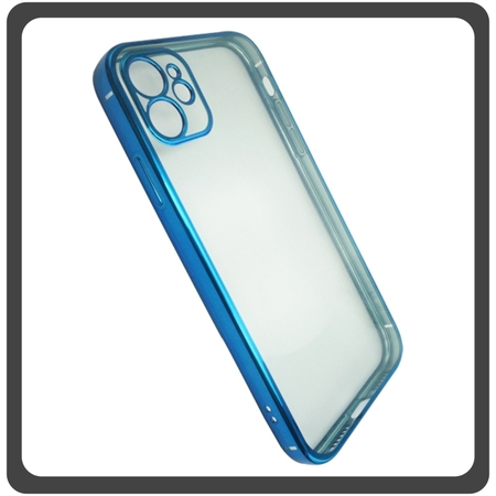 Θήκη Πλάτης - Back Cover, Silicone Σιλικόνη TPU-Rimmed Acrylic Protective Case Blue Μπλε For iPhone 11