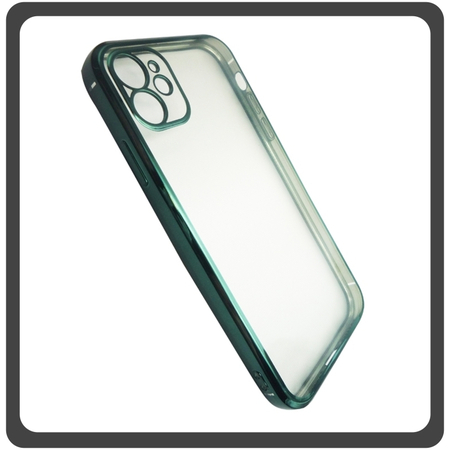 Θήκη Πλάτης - Back Cover, Silicone Σιλικόνη TPU-Rimmed Acrylic Protective Case Green Πράσινο For iPhone 11