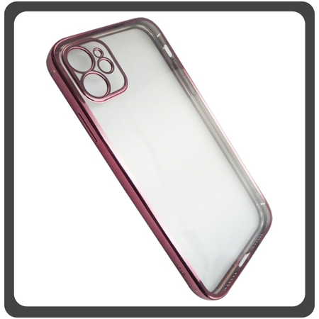 Θήκη Πλάτης - Back Cover, Silicone Σιλικόνη TPU-Rimmed Acrylic Protective Case Red Κόκκινο For iPhone 11