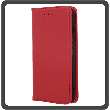 Θήκη Book, Δερματίνη Leather Print Wallet Case Red Κόκκινο For iPhone 11