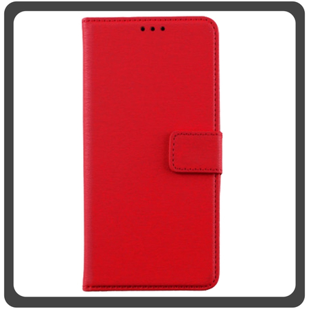 Θήκη Book, Δερματίνη Leather Flap Wallet Case with Clasp Red Κόκκινο For iPhone 11