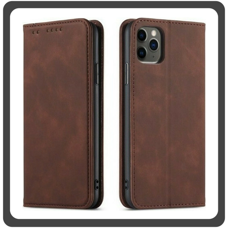 Θήκη Book, Δερματίνη Leather Print Wallet Case Brown Καφέ For iPhone 11 Pro