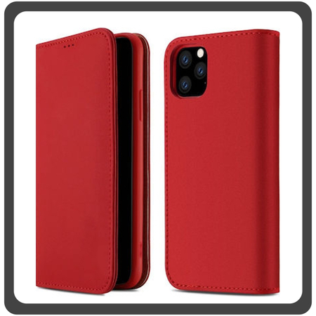 Θήκη Book, Δερματίνη Leather Print Wallet Case Red Κόκκινο For iPhone 11 Pro