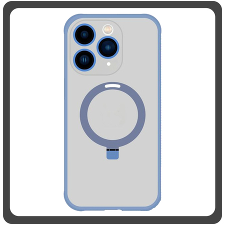 Θήκη Πλάτης - Back Cover, Silicone Σιλικόνη Creative Invisible Bracket Protective Case Navy Blue Μπλε For iPhone 11 Pro