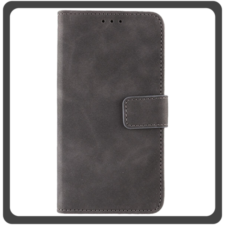 Θήκη Book, Δερματίνη Leather Flap Wallet Case with Clasp Gray Γκρι For iPhone 11 Pro