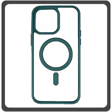 Θήκη Πλάτης - Back Cover, Silicone Σιλικόνη Frosted Edge Macaroon Magnetic Case Green Πράσινο For iPhone 11 Pro