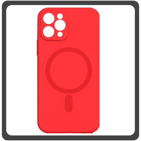 Θήκη Πλάτης - Back Cover, Silicone Σιλικόνη Liquid Silicone Magnetic Protection Case Red Κόκκινο For iPhone 11 Pro