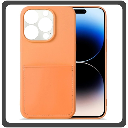 Θήκη Πλάτης - Back Cover, Silicone Σιλικόνη Liquid Inserted TPU Protective Case Orange Πορτοκαλί For iPhone 11 Pro