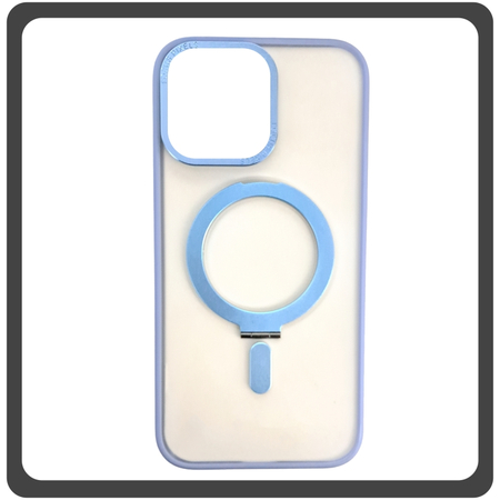 Θήκη Πλάτης - Back Cover, Silicone Σιλικόνη Creative Invisible Bracket Protective Case Sky Blue Μπλε For iPhone 14 Plus