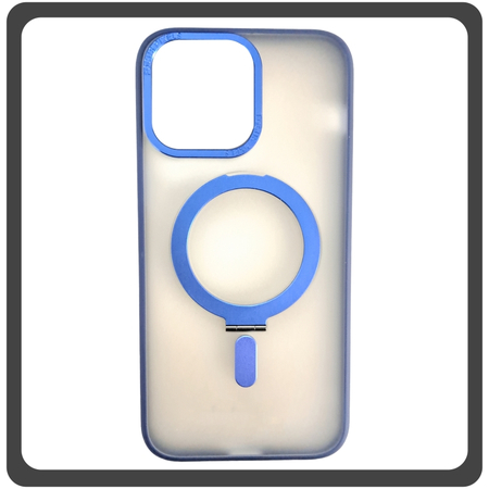 Θήκη Πλάτης - Back Cover, Silicone Σιλικόνη Creative Invisible Bracket Protective Case Navy Blue Μπλε For iPhone 14 Pro Max