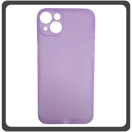 Θήκη Πλάτης - Back Cover, Silicone Σιλικόνη Ultra Thin Feather PP Case Purple Μωβ For iPhone 14 Plus