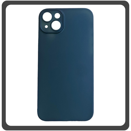 Θήκη Πλάτης - Back Cover, Silicone Σιλικόνη Ultra Thin Feather PP Case Dark Blue Μπλε For iPhone 14
