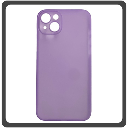 Θήκη Πλάτης - Back Cover, Silicone Σιλικόνη Ultra Thin Feather PP Case Purple Μωβ For iPhone 14