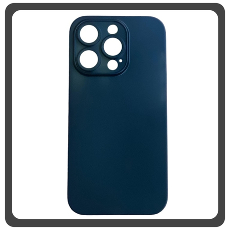Θήκη Πλάτης - Back Cover, Silicone Σιλικόνη Ultra Thin Feather PP Case Dark Blue Μπλε For iPhone 14 Pro