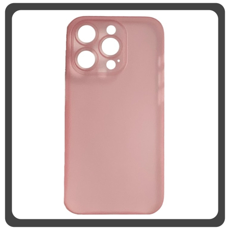Θήκη Πλάτης - Back Cover, Silicone Σιλικόνη Ultra Thin Feather PP Case Pink Ροζ For iPhone 14 Pro