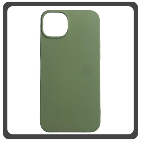 Θήκη Πλάτης - Back Cover, Silicone Σιλικόνη High Quality Liquid TPU Soft Protective Case Matcha Green Πράσινη For iPhone 13