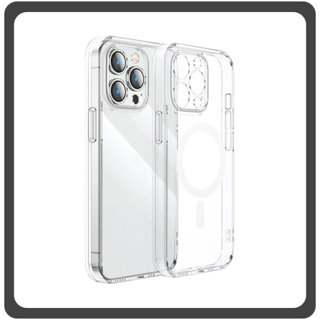 Θήκη Πλάτης - Back Cover, Silicone Σιλικόνη Fine Hole TPU Magnetic Case Transparent Διάφανο For iPhone 12 / 12 Pro