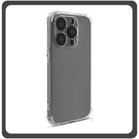 Θήκη Πλάτης - Back Cover, Silicone Σιλικόνη Material PC+TPU Protective Case Transparent Διάφανο For iPhone 13 Pro