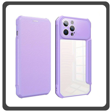 Θήκη Book, Leather Δερματίνη Colorful Magnetic Case Purple Μωβ For iPhone 13 Pro Max