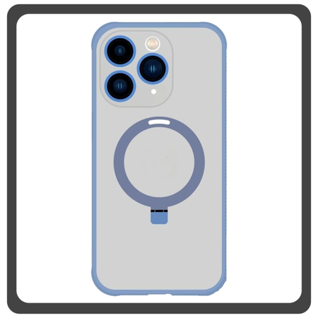 Θήκη Πλάτης - Back Cover, Silicone Σιλικόνη Creative Invisible Bracket Protective Case Navy Blue Μπλε For iPhone 13 Pro