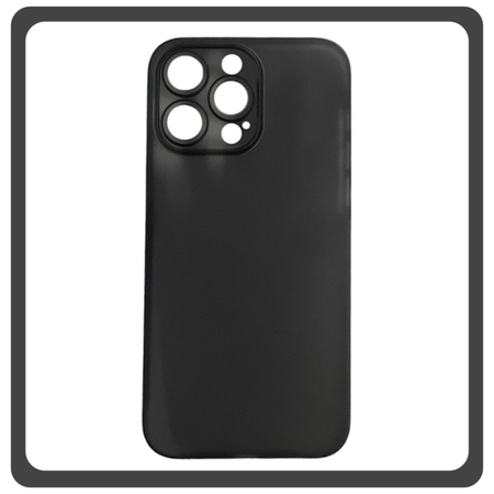 Θήκη Πλάτης - Back Cover, Silicone Σιλικόνη Ultra Thin Feather PP Case Black Μαύρο For iPhone 13 Pro