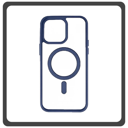 Θήκη Πλάτης - Back Cover, Silicone Σιλικόνη Frosted Edge Macaroon Magnetic Case Sky Blue Μπλε For iPhone 13 Mini
