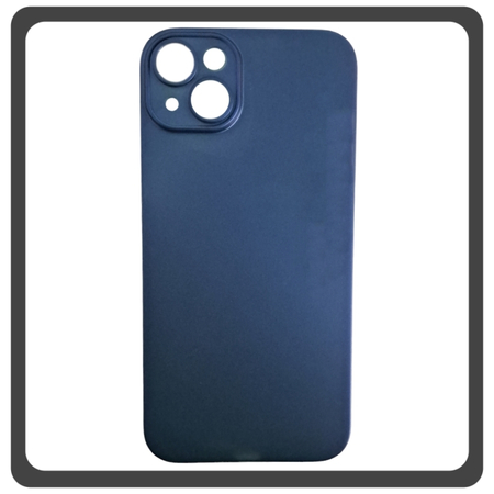 Θήκη Πλάτης - Back Cover, Silicone Σιλικόνη Ultra Thin Feather PP Case Dark Blue Μπλε For iPhone 13