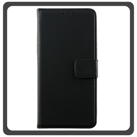 Θήκη Book, Δερματίνη Leather Flap Wallet Case with Clasp Black Μαύρο For iPhone 14 Pro