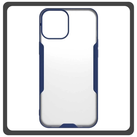 Θήκη Πλάτης - Back Cover, Silicone Σιλικόνη TPU-Rimmed Acrylic Protective Case Blue Μπλε For iPhone 14