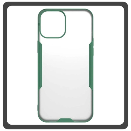 Θήκη Πλάτης - Back Cover, Silicone Σιλικόνη TPU-Rimmed Acrylic Protective Case Green Πράσινο For iPhone 14