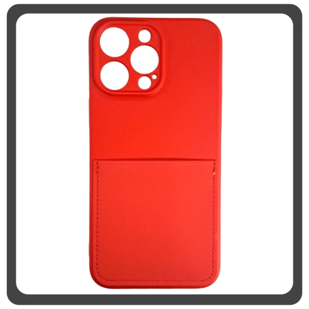 Θήκη Πλάτης - Back Cover, Silicone Σιλικόνη Liquid Inserted TPU Protective Case Red Κόκκινο For iPhone 13 Pro